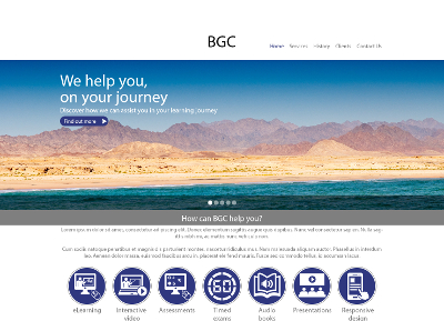 BGC Ltd Web Design Concept 1 Thumbnail